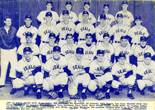 Seals 1957 team photo